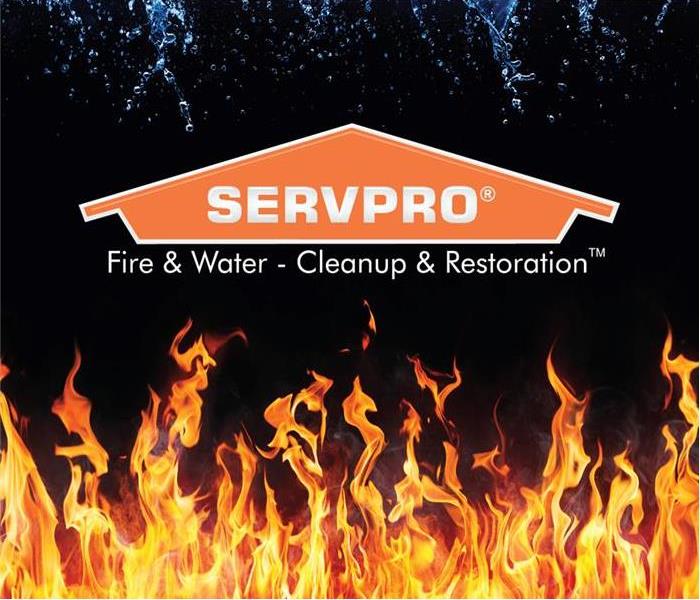 SERVPRO company logo with flames
